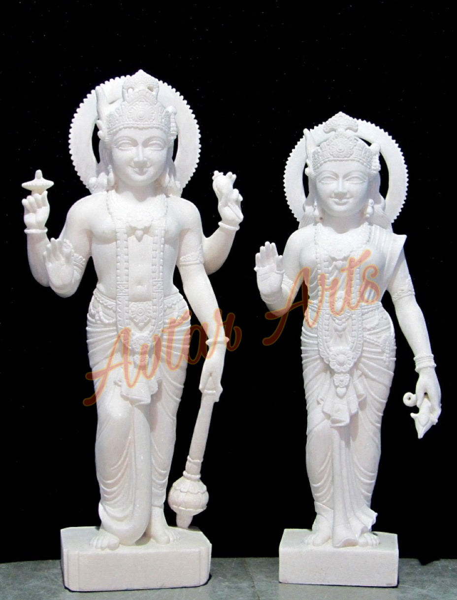 Laxmi Narayan Marble Statue